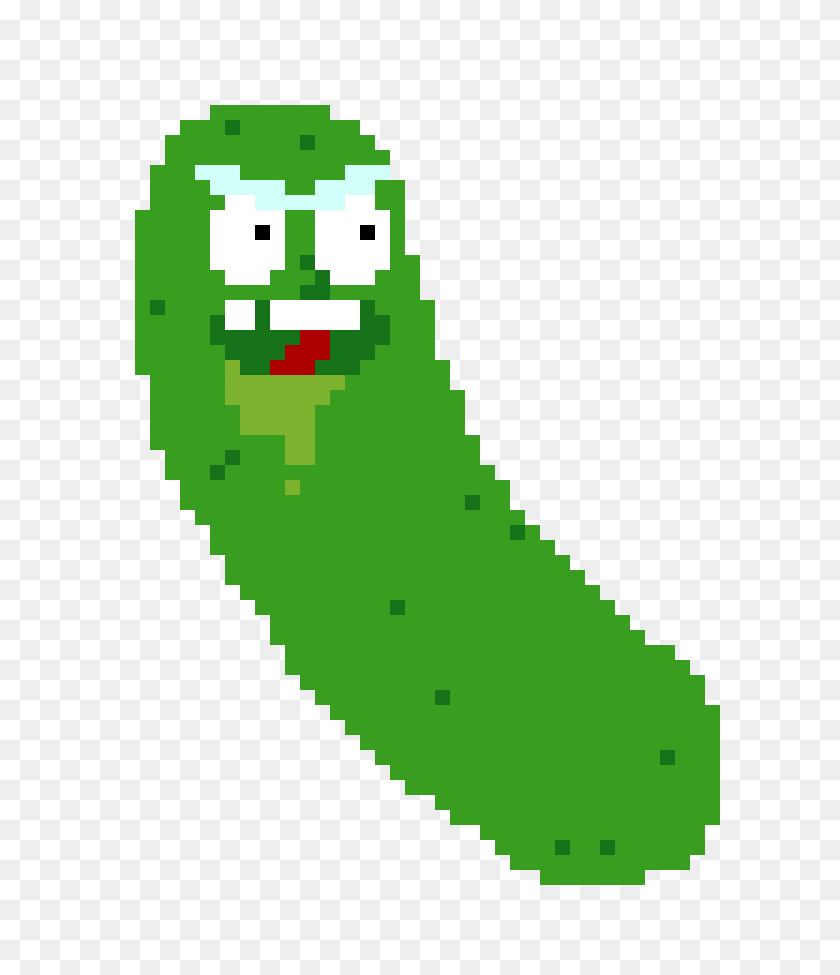 5200x6100 Pickle Rick Pixel Art Maker - Pickle Png