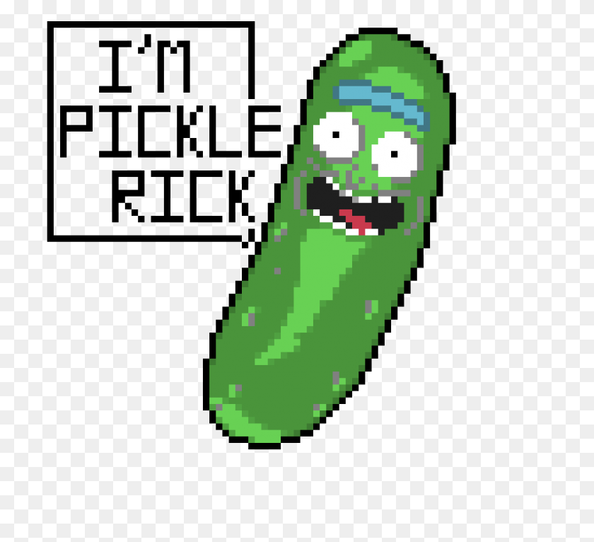 850x770 Pickle Rick Pixel Art Maker - Pickle Rick Png