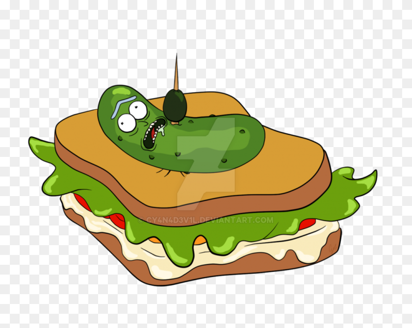 1011x790 Pickle Rick Sandwich - Pickle Rick PNG