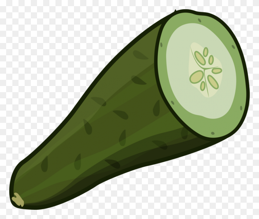 895x750 Pickled Cucumber Cucumber Sandwich Vegetable Cartoon Free - Okra Clipart