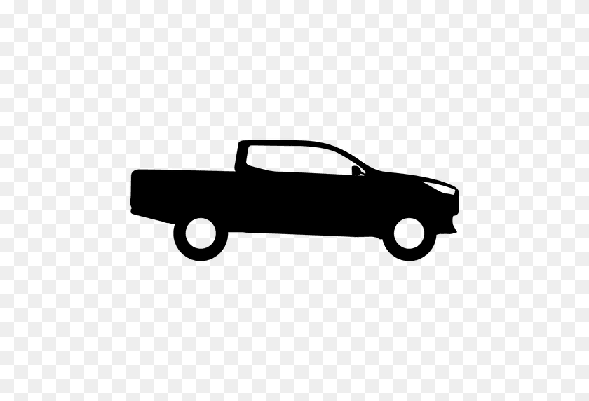 512x512 Pickup Side View Silhouette - Pickup Truck PNG