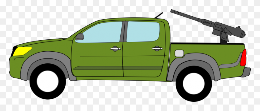 880x340 Pickup Truck Toyota Hilux Car Thames Trader - Tow Truck Clipart