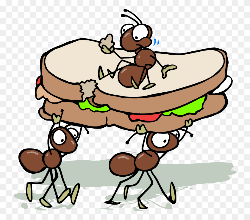 750x681 Picnic Ants Clipart Pencil And In Color - Picnic PNG