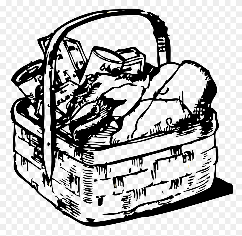 1969x1924 Picnic Basket Clipart Black And White Clipartfox Company Picnic - Company Picnic Clip Art