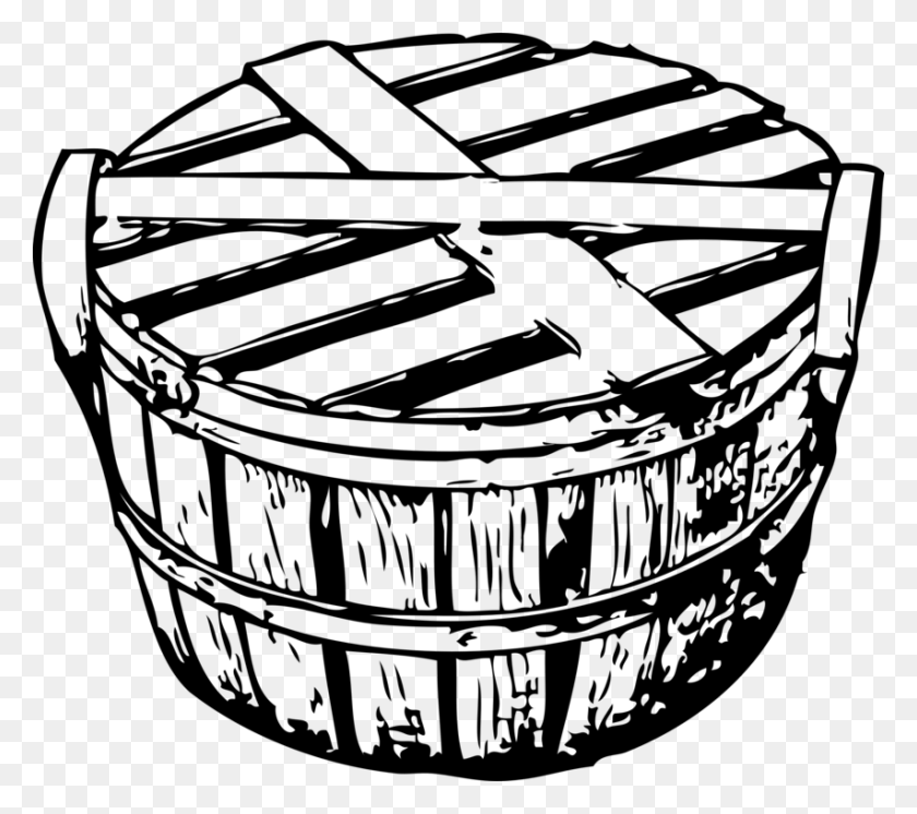 852x750 Picnic Baskets Computer Icons Hamper Drawing - Picnic Clipart Black And White