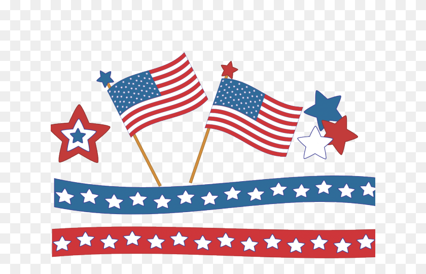 640x480 Picnic Clipart July - Flag Day Clipart