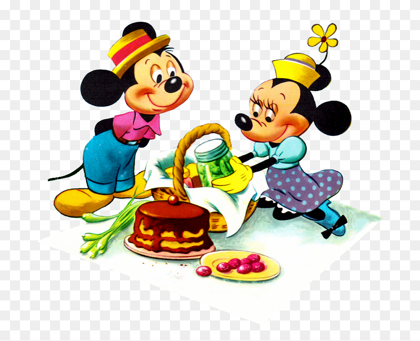 727x621 Picnic Clipart Mickey Mouse - Mickey Mouse Acción De Gracias Clipart