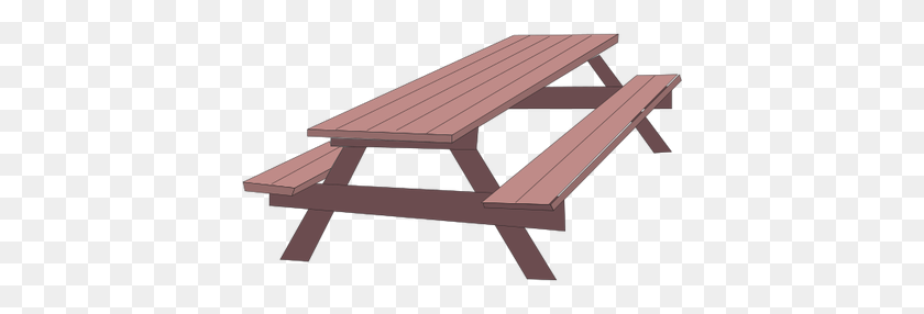 400x226 Picnic Table Free Download Clip Art - Table Clipart
