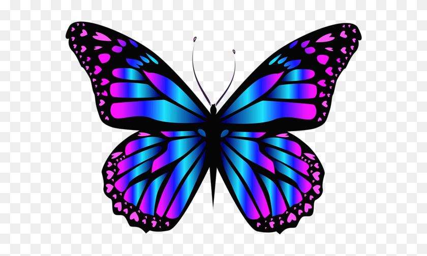 600x444 Pics For Decoupaging Butterfly, Purple - Butterfly PNG