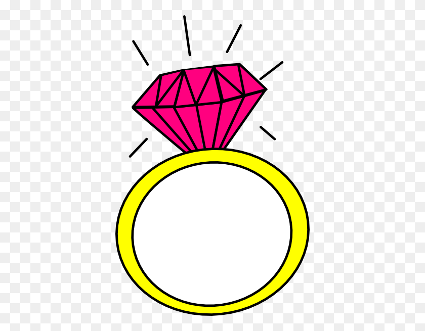 384x595 Pics For Gt Wedding Diamond Ring Clipart Wedding - Anillos De Matrimonio Clipart