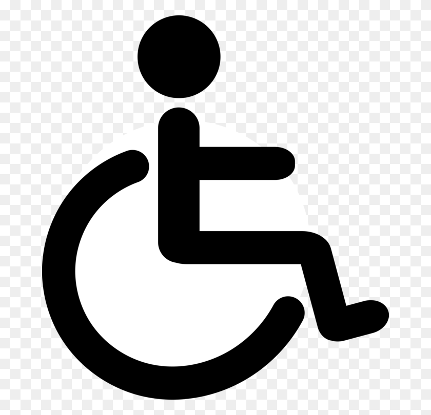 676x750 Пиктограмма Знак Инвалидной Коляски Инвалидности - Инвалидная Коляска Клипарт