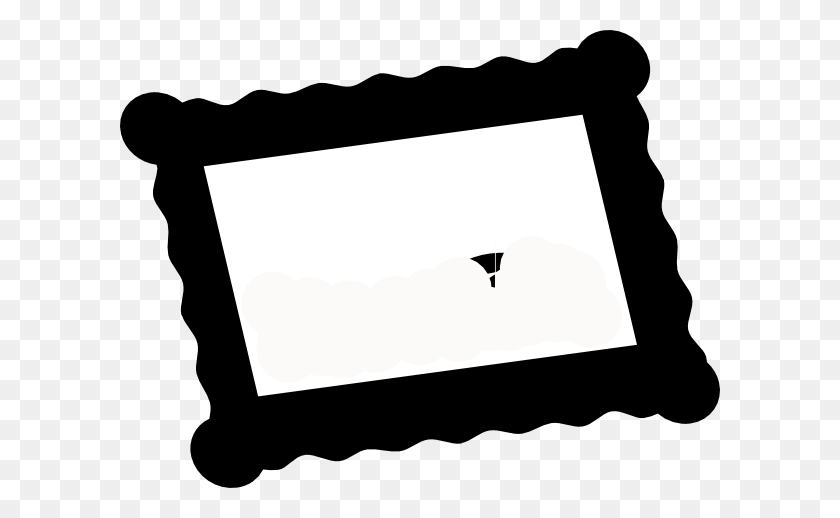 600x458 Picture Frame Clipart For Download Free Picture - Picture Frame Clipart Black And White