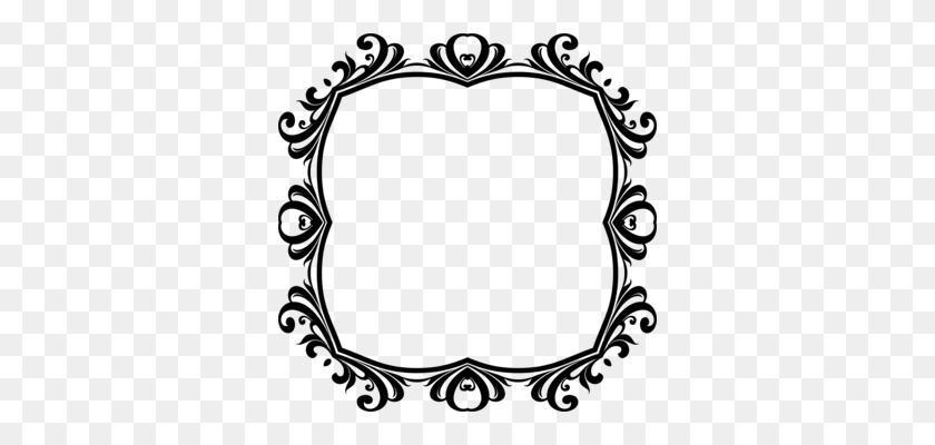 340x340 Picture Frames Black And White Computer Icons Drawing Free - Frame Clipart Black And White