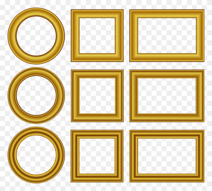 837x750 Picture Frames Borders And Frames Decorative Arts Download Work - Gold Frame Clipart