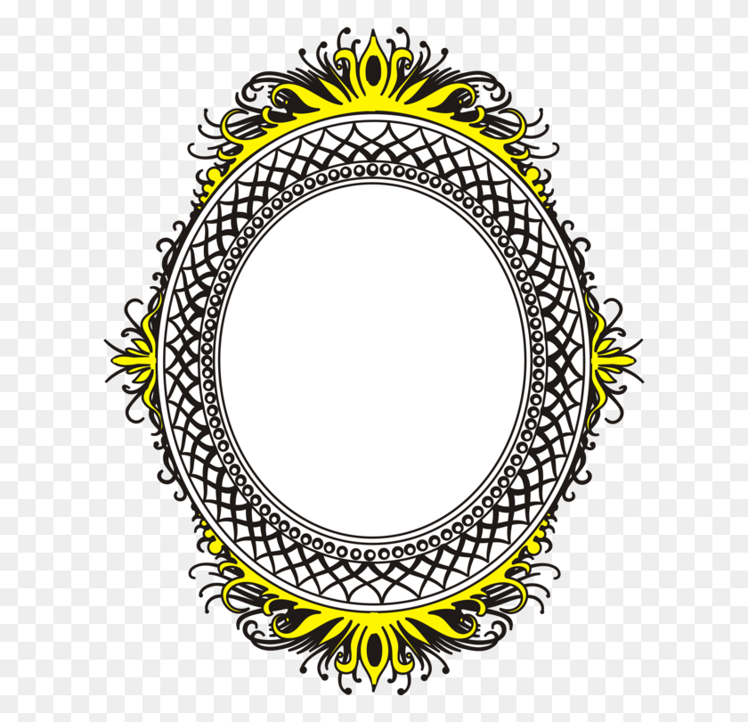 608x750 Picture Frames Borders And Frames Oval Download Decorative Arts - Oval Frame Clipart