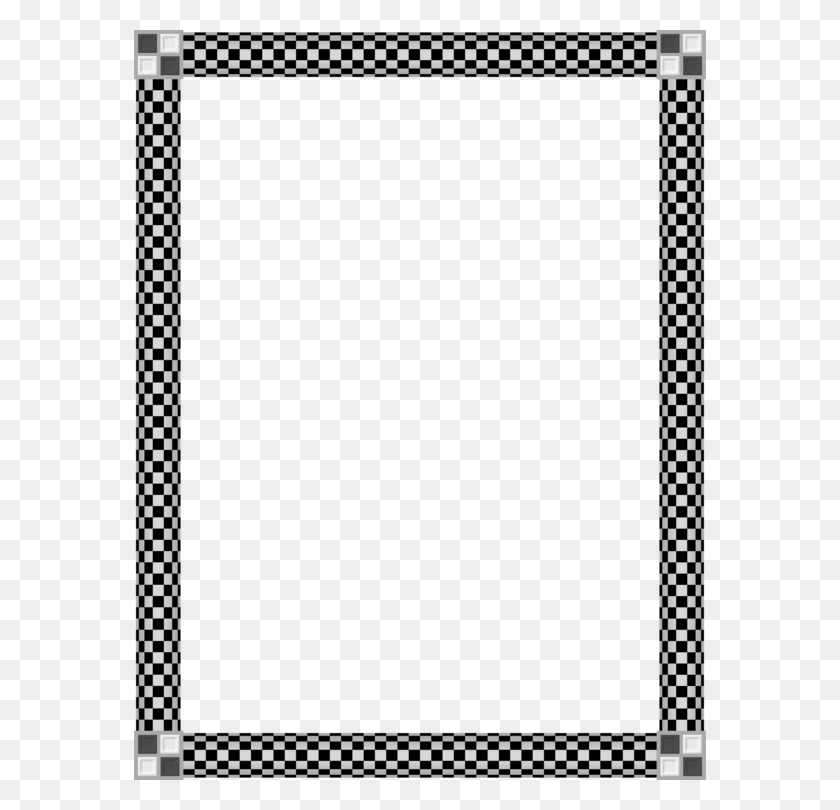 572x750 Picture Frames Check Draughts Computer Icons Square Free - Square Clipart Black And White