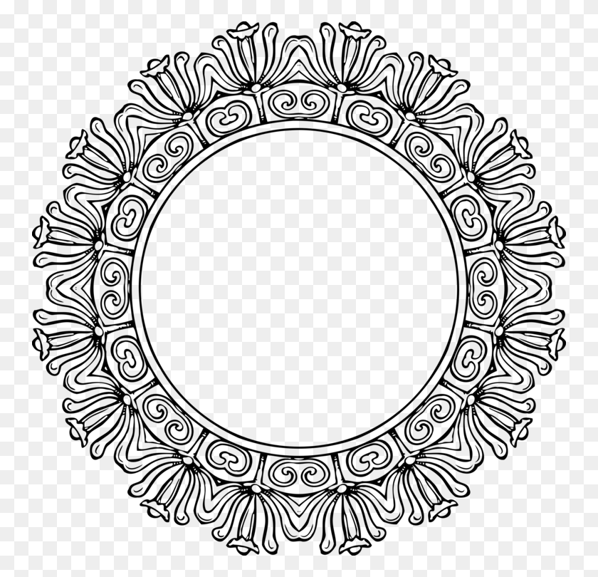 750x750 Picture Frames Computer Icons Circle Drawing Ornament Free - Circle Frame Clipart