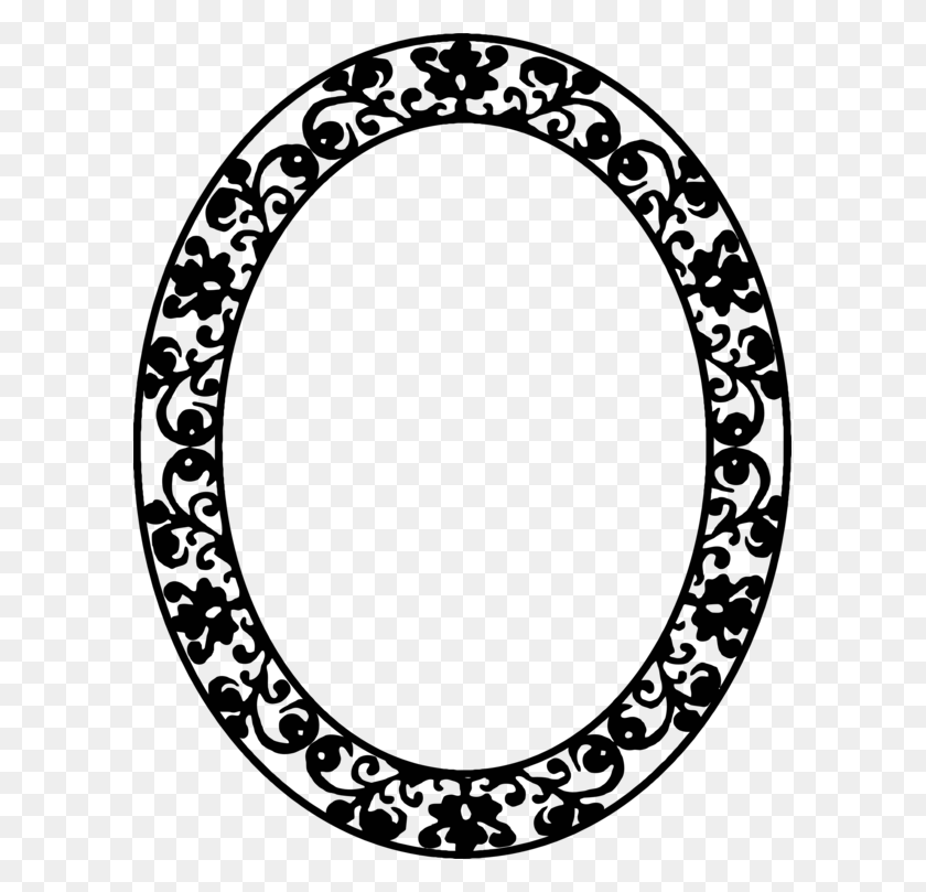597x749 Picture Frames Computer Icons Oval Diagram - Oval Border Clip Art