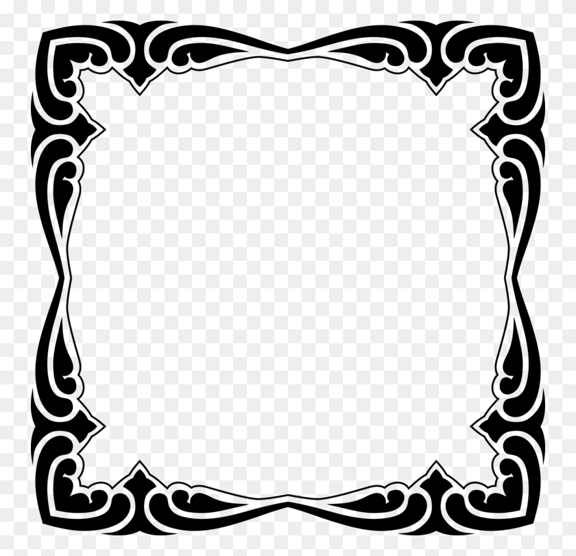 750x750 Picture Frames Decorative Arts Drawing Line Art - Picture Frame Clipart