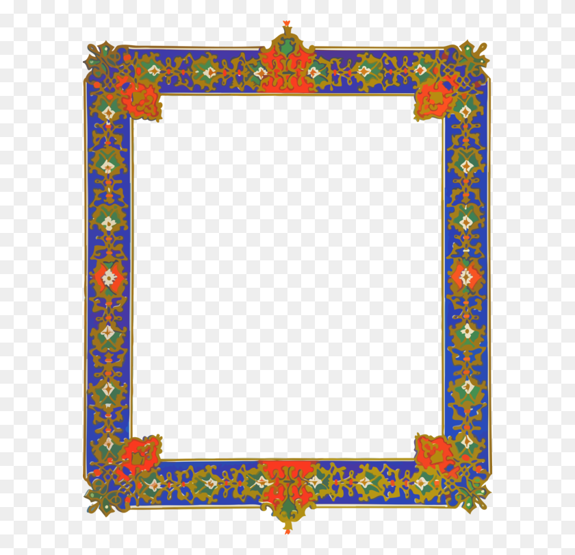 598x750 Picture Frames Ornament Computer Icons Line Art - Photo Frame Clipart