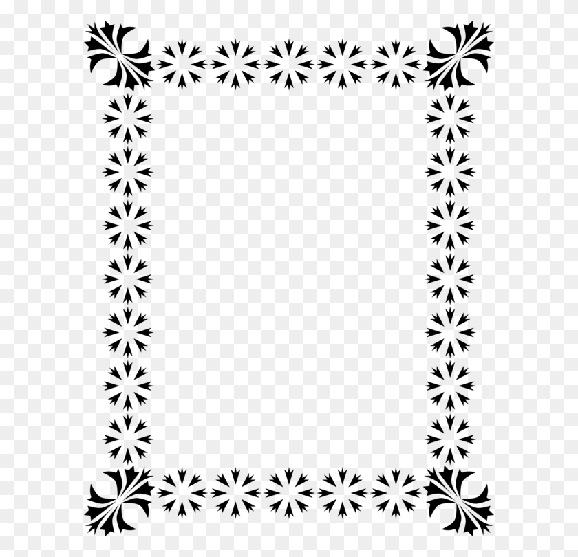 596x750 Picture Frames Ornament Line Art Creative Commons License Free - Creative Commons Clipart