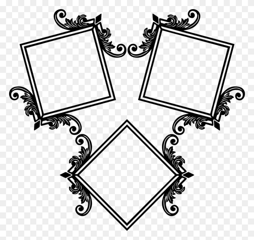 800x750 Picture Frames Window Decorative Arts Film Frame Ornament Free - Window Clipart Black And White