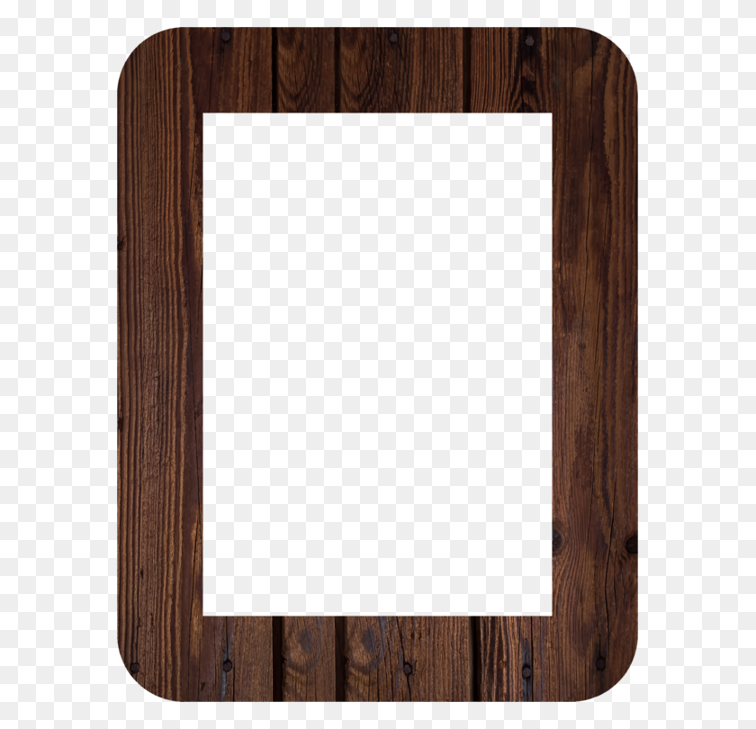 579x750 Picture Frames Wood Mirror Tree Drawing - Wooden Picture Frame PNG