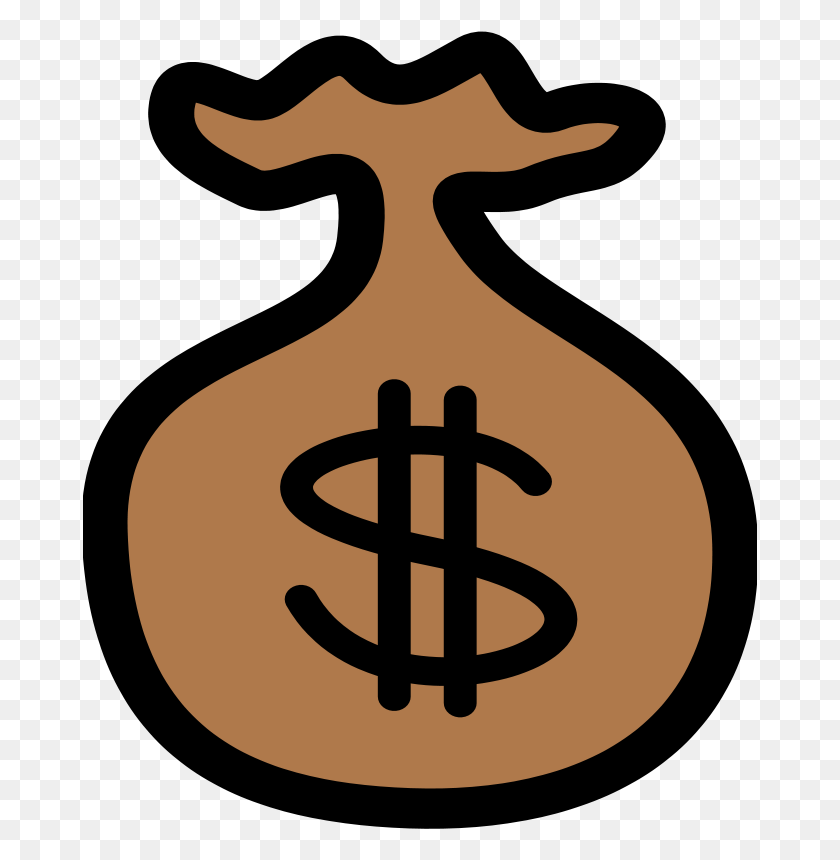 674x800 Picture Of A Money Sign - Free Dollar Sign Clipart