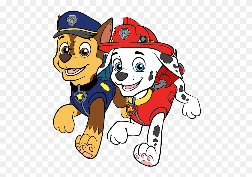 505x532 Picture Of Chase And Marshall From Paw Patrol - Paw Patrol Chase Clipart