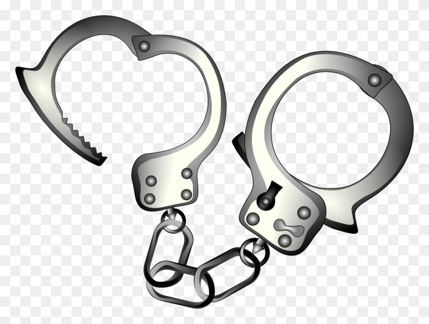 1000x736 Picture Of Handcuffs - Cop Badge Clipart