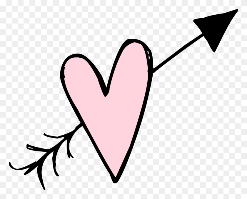 1023x810 Picture Of Heart Arrow Clip Art Holidays Valentine - Doodle Arrow Clipart