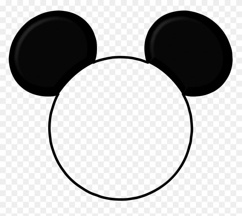 1600x1415 Picture Of Mickey Mouse Head Free Download Clip Art - Minnie Mouse Head PNG