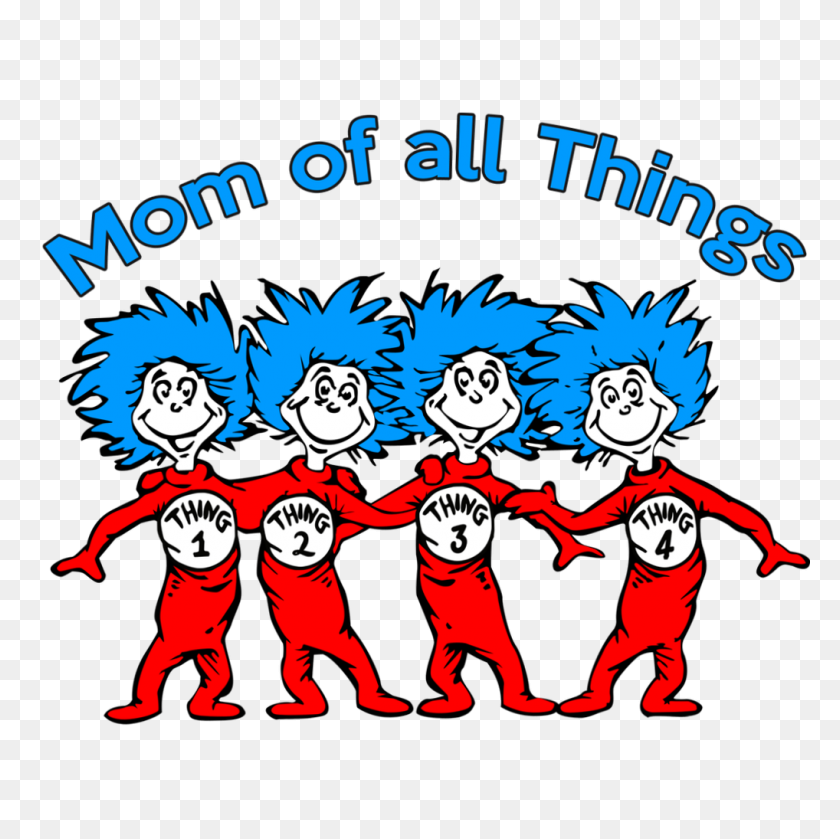 1018x1017 Picture Thing And Thing Shirts Thing Xmas - Thing 1 PNG