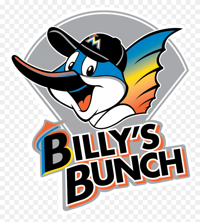 783x876 Pictures Billy The Marlin Gets A New Look - Miami Marlins Logo PNG
