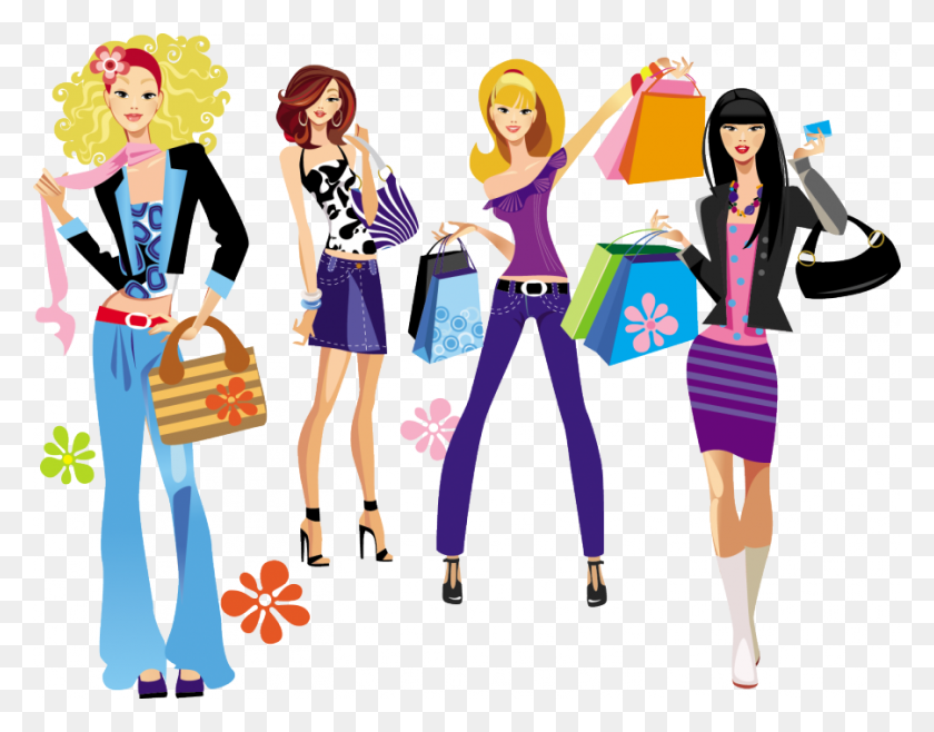 900x691 Pictures In Girl Fashion - Comic Strip Clipart