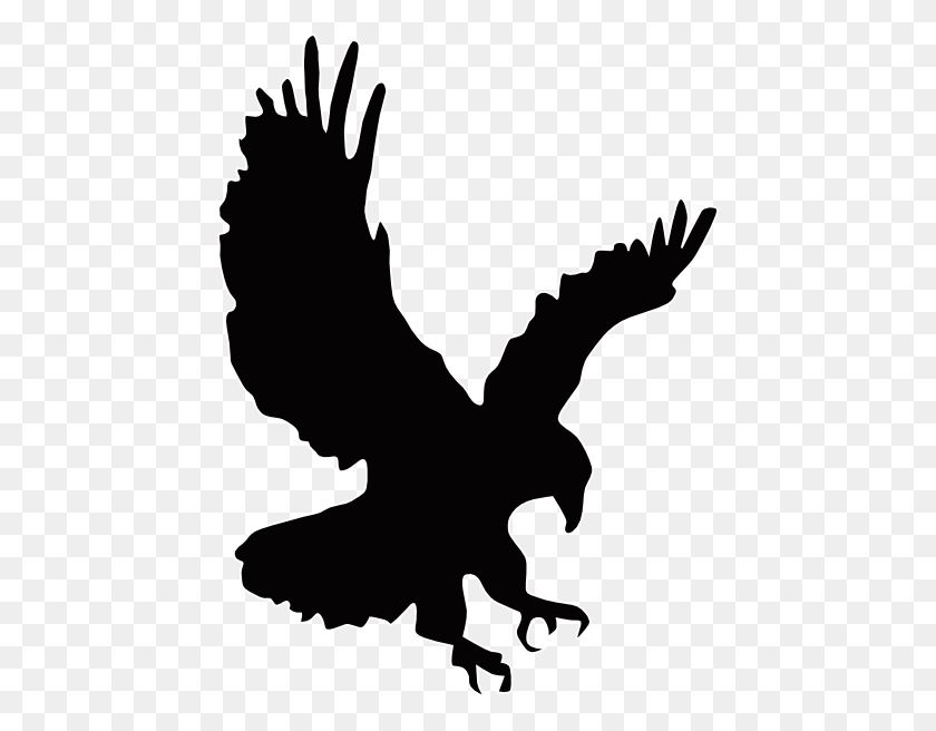 450x596 Pictures Of Black Eagle Clip Art - Eagle Head Clipart Black And White