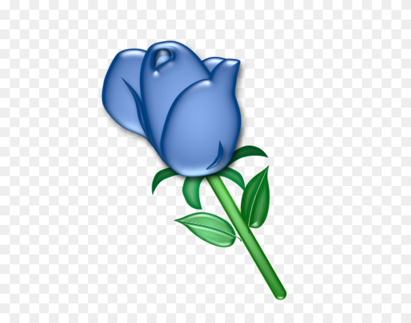 576x600 Картинки Синих Роз Клипарт - Синие Розы Клипарт