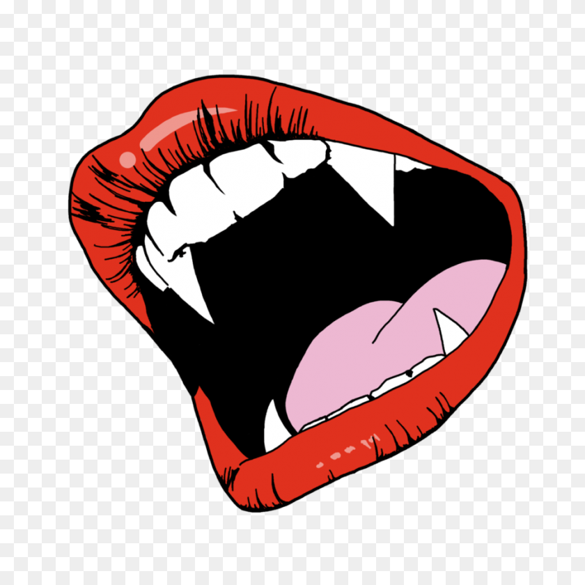 Pictures Of Cartoon Vampire Teeth - Vampire Teeth PNG - FlyClipart