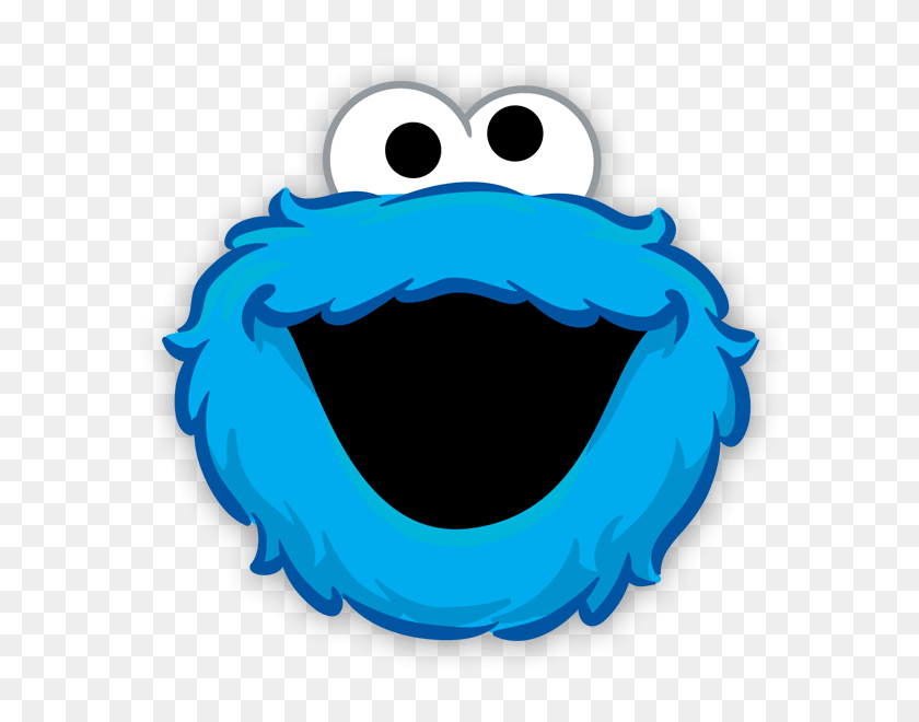 600x600 Pictures Of Cookie Monster Face Clip Art - Cookie Monster Clipart