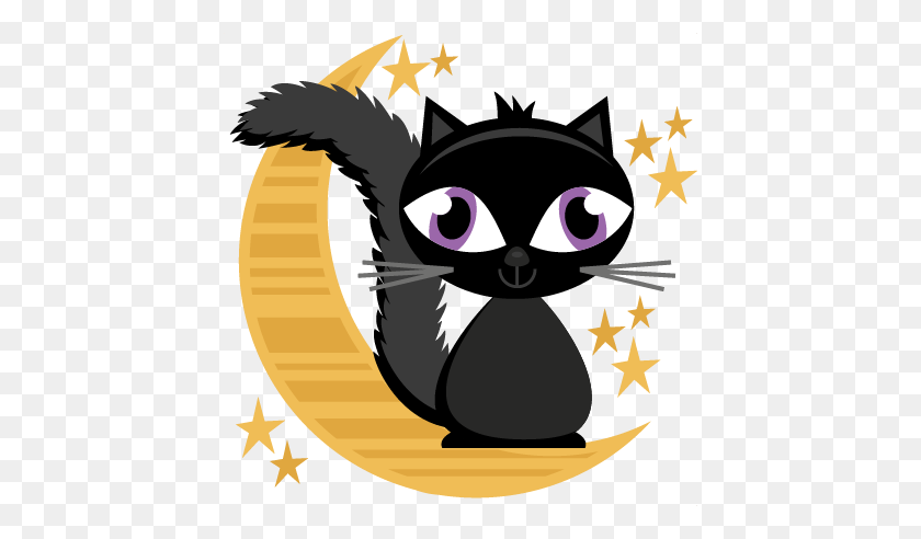 432x432 Pictures Of Halloween Cat Png - Pete The Cat Clipart Black And White