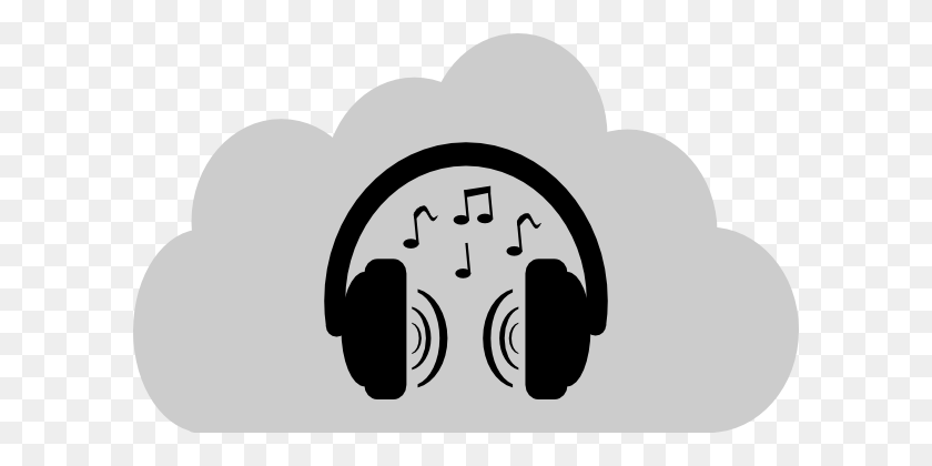 600x360 Pictures Of Listening To Headphones Clipart Black And White - Listening To Music Clipart Black And White