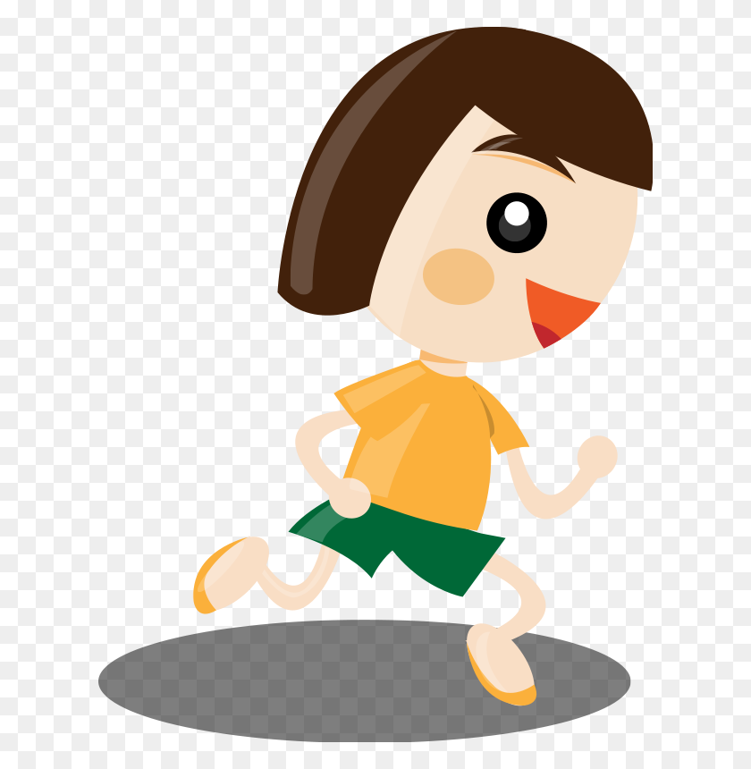 620x800 Pictures Of Running Cartoon People - Someone Running Clipart