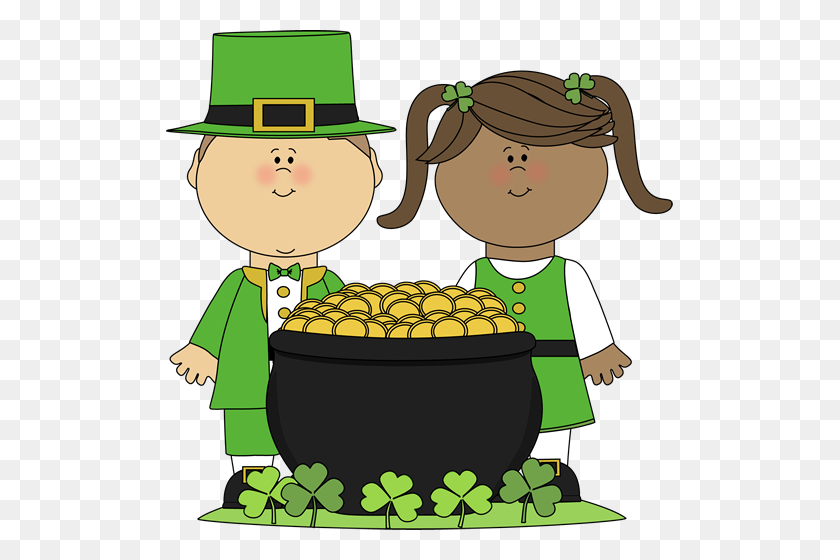 507x500 Pictures Of St Patricks Day Pot Of Gold Clip Art - Rainbow Pot Of Gold Clipart