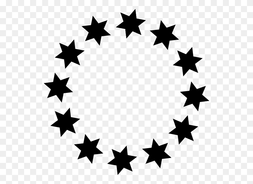 550x550 Pictures Of Star Circle Border Clipart - Star Frame Clipart