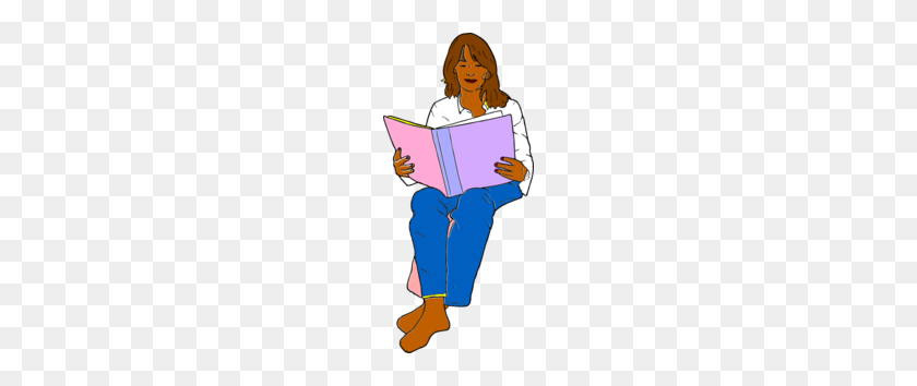 138x294 Pictures Of Woman Reading Clipart - Novel Clipart