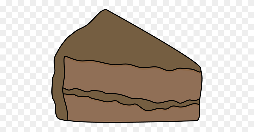 500x376 Piece Of Chocolate Cake Clipart - Chocolate Bar Clipart