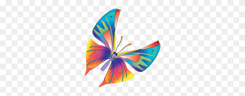 260x272 Pieridae Clipart - Butterfly Outline Clipart