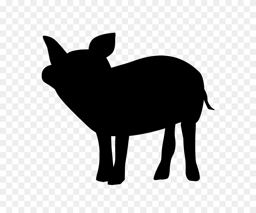 640x640 Pig Animal Silhouette Free Illustrations - Pig Silhouette Clip Art
