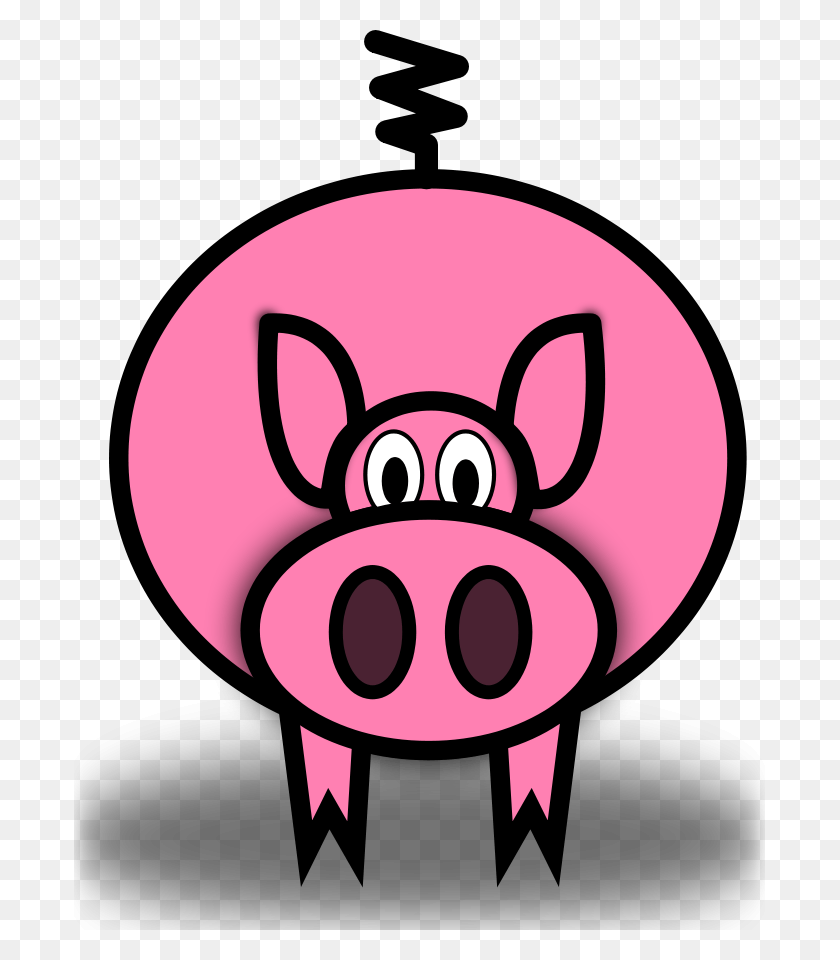 691x900 Pig Apple Cliparts - Pig Roast Clip Art