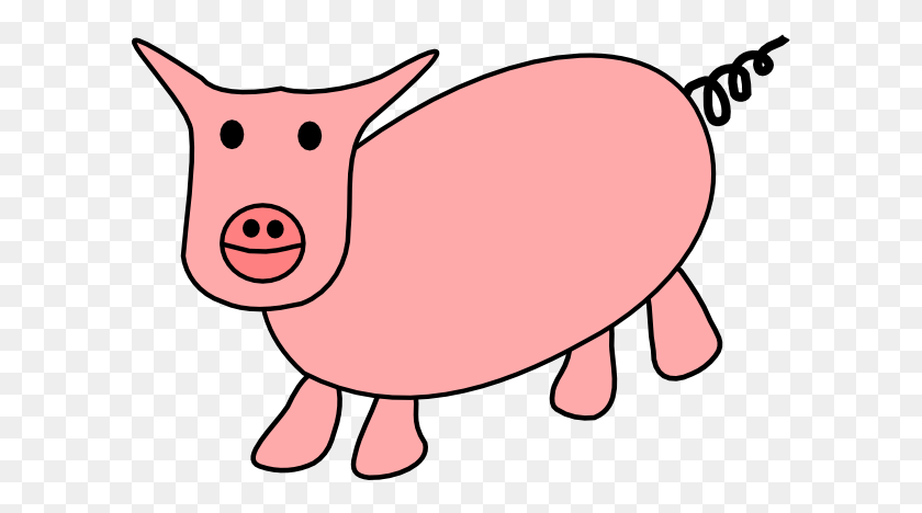 600x408 Pig Cartoon Clip Arts Download - Pig Clipart PNG